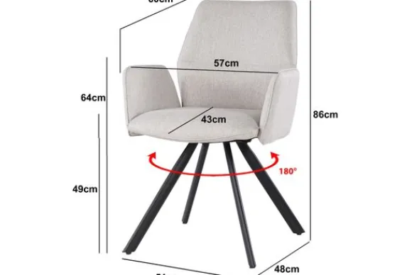 Discount Eetkamerstoel Beige Diana Eetkamerstoelen