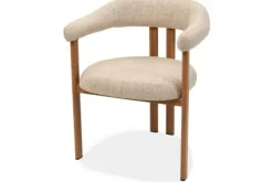 Outlet Eetkamerstoel Beige Naturel Takumi Eetkamerstoelen