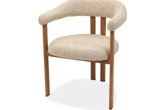 Outlet Eetkamerstoel Beige Naturel Takumi Eetkamerstoelen