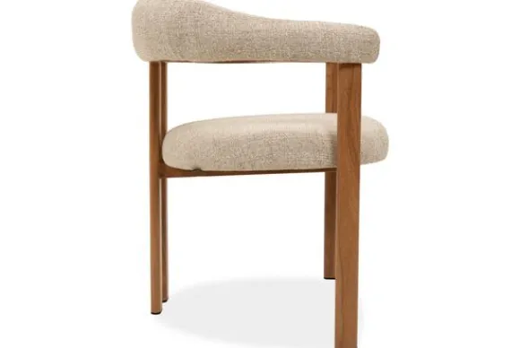 Outlet Eetkamerstoel Beige Naturel Takumi Eetkamerstoelen