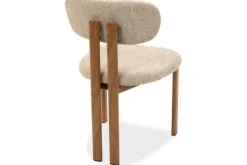 Outlet Eetkamerstoel Beige Naturel Lynja Eetkamerstoelen