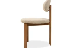 Outlet Eetkamerstoel Beige Naturel Lynja Eetkamerstoelen