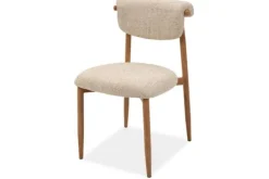 Clearance Eetkamerstoel Beige Naturel Kaita Eetkamerstoelen