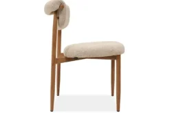 Clearance Eetkamerstoel Beige Naturel Kaita Eetkamerstoelen