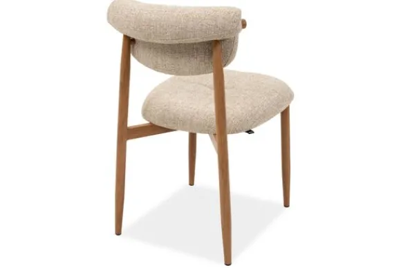 Clearance Eetkamerstoel Beige Naturel Kaita Eetkamerstoelen