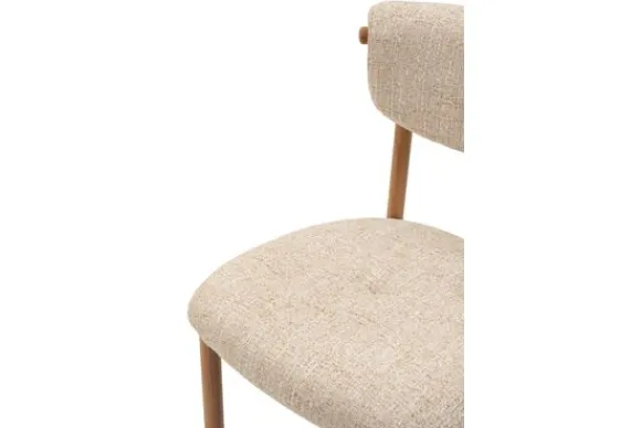 Clearance Eetkamerstoel Beige Naturel Kaita Eetkamerstoelen