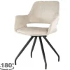 Sale Eetkamerstoel Beige Velvet Capp Eetkamerstoelen