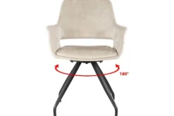 Sale Eetkamerstoel Beige Velvet Capp Eetkamerstoelen