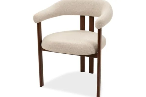 Hot Eetkamerstoel Beige Walnut Takumi Eetkamerstoelen