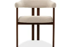 Hot Eetkamerstoel Beige Walnut Takumi Eetkamerstoelen