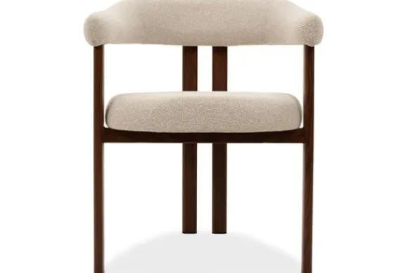 Hot Eetkamerstoel Beige Walnut Takumi Eetkamerstoelen