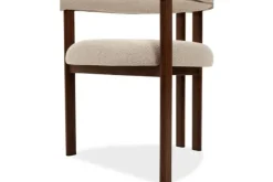 Hot Eetkamerstoel Beige Walnut Takumi Eetkamerstoelen