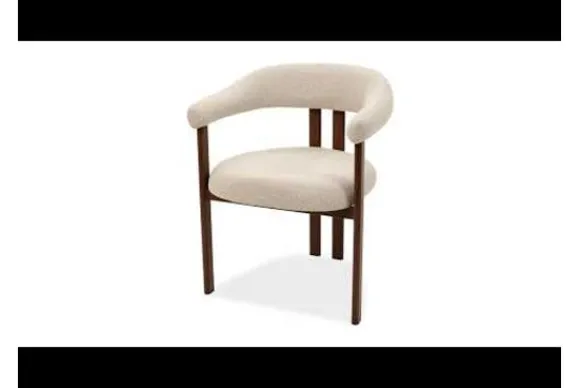 Hot Eetkamerstoel Beige Walnut Takumi Eetkamerstoelen