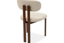 Outlet Eetkamerstoel Beige Walnut Lynja Eetkamerstoelen