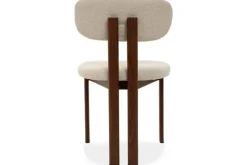 Outlet Eetkamerstoel Beige Walnut Lynja Eetkamerstoelen