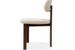 Outlet Eetkamerstoel Beige Walnut Lynja Eetkamerstoelen