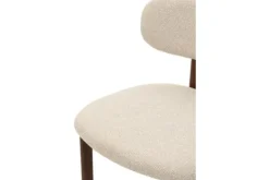 Outlet Eetkamerstoel Beige Walnut Lynja Eetkamerstoelen