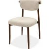 Eetkamerstoel Beige Walnut Kaita Eetkamerstoelen