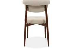 Eetkamerstoel Beige Walnut Kaita Eetkamerstoelen