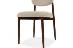 Eetkamerstoel Beige Walnut Kaita Eetkamerstoelen