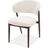 New Eetkamerstoel Beige Walnut Asento Eetkamerstoelen