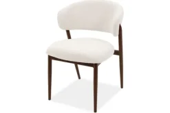 New Eetkamerstoel Beige Walnut Asento Eetkamerstoelen