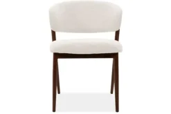 New Eetkamerstoel Beige Walnut Asento Eetkamerstoelen