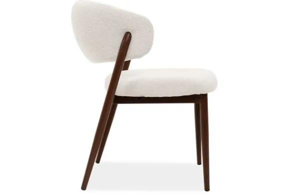 New Eetkamerstoel Beige Walnut Asento Eetkamerstoelen