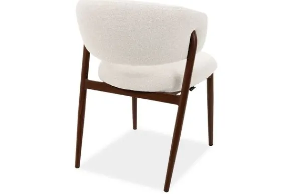 New Eetkamerstoel Beige Walnut Asento Eetkamerstoelen