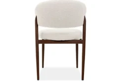 New Eetkamerstoel Beige Walnut Asento Eetkamerstoelen
