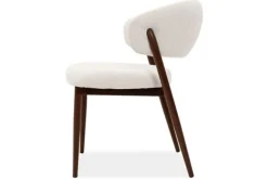 New Eetkamerstoel Beige Walnut Asento Eetkamerstoelen