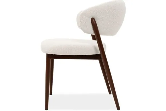 New Eetkamerstoel Beige Walnut Asento Eetkamerstoelen