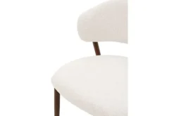 New Eetkamerstoel Beige Walnut Asento Eetkamerstoelen