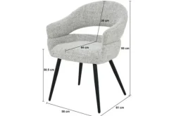 Hot Eetkamerstoel Bisque Oasis Megan Eetkamerstoelen