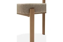 Outlet Eetkamerstoel Bouclé Beige Natural Riku Eetkamerstoelen