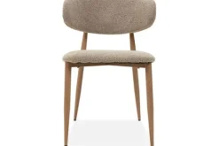 Hot Eetkamerstoel Boucle Beige Natural Kaito Eetkamerstoelen