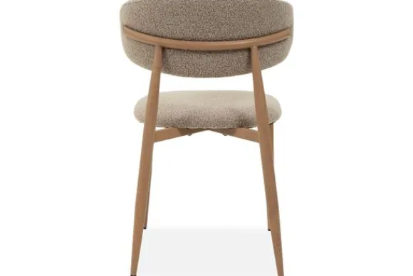 Hot Eetkamerstoel Boucle Beige Natural Kaito Eetkamerstoelen