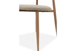 Hot Eetkamerstoel Boucle Beige Natural Kaito Eetkamerstoelen