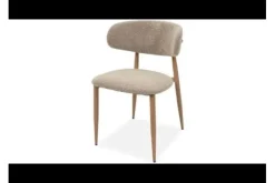 Hot Eetkamerstoel Boucle Beige Natural Kaito Eetkamerstoelen