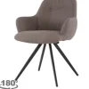 Outlet Eetkamerstoel Boucle Brown Doreen Eetkamerstoelen