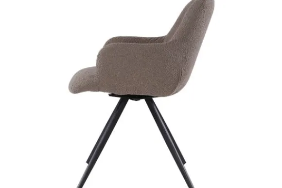 Outlet Eetkamerstoel Boucle Brown Doreen Eetkamerstoelen