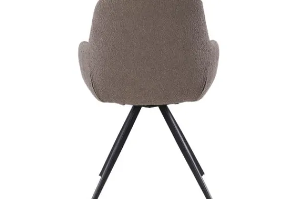 Outlet Eetkamerstoel Boucle Brown Doreen Eetkamerstoelen