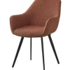 Discount Eetkamerstoel Boucle Leaf Brown Luca Eetkamerstoelen