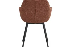 Discount Eetkamerstoel Boucle Leaf Brown Luca Eetkamerstoelen