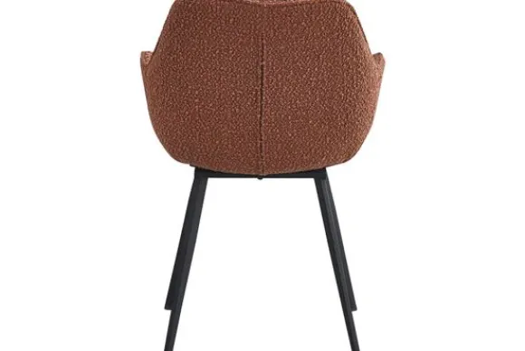 Discount Eetkamerstoel Boucle Leaf Brown Luca Eetkamerstoelen