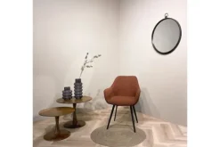 Discount Eetkamerstoel Boucle Leaf Brown Luca Eetkamerstoelen