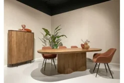 Discount Eetkamerstoel Boucle Leaf Brown Luca Eetkamerstoelen