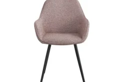 Eetkamerstoel Boucle Vintage Pink Luca Eetkamerstoelen