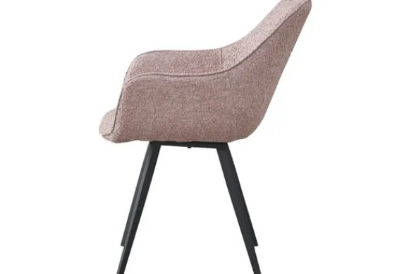 Eetkamerstoel Boucle Vintage Pink Luca Eetkamerstoelen