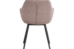 Eetkamerstoel Boucle Vintage Pink Luca Eetkamerstoelen